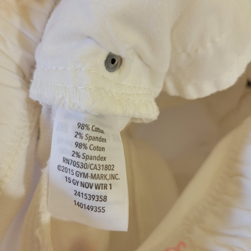 Little Girls Gymboree Cords Corduroy Jeans in White Size 5 - Picture 10 of 11